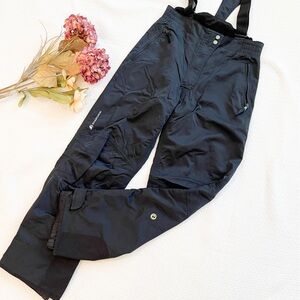 Rossignol Ski Black Pants with Removable Suspenders Size Large Women’s